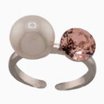 انگشتر زنانه فری سایز مدل هِرا نقره‌ای