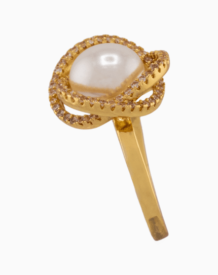 shoucka Pearly Knot Ring | Gold-Plated & Adjustable