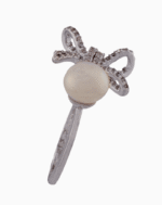 shoucka Libelle Rhodium-Plated Dragonfly & Pearl Open Ring