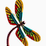 `Colorful Crystal Dragonfly Brooch Pin