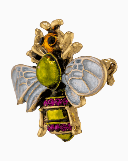 `Shooka Enamel Bee Brooch