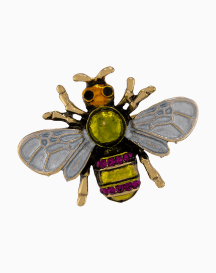 `Shooka Enamel Bee Brooch