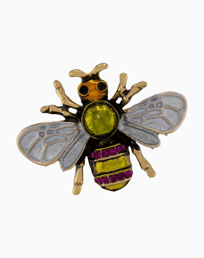 `Shooka Enamel Bee Brooch