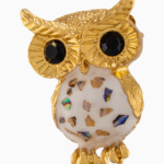 `Shooka Abalone Shell Owl Brooch