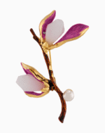 `Shooka Magnolia Flower Brooch Pin