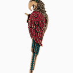 `Shooka Vintage Crystal Parrot Brooch