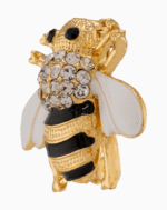 `Shooka Gold-Tone Crystal Bee Brooch