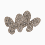 `Shooka Pavé Crystal Double Butterfly Brooch