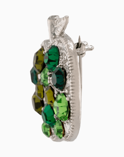 `Shooka Green Apple Crystal Brooch