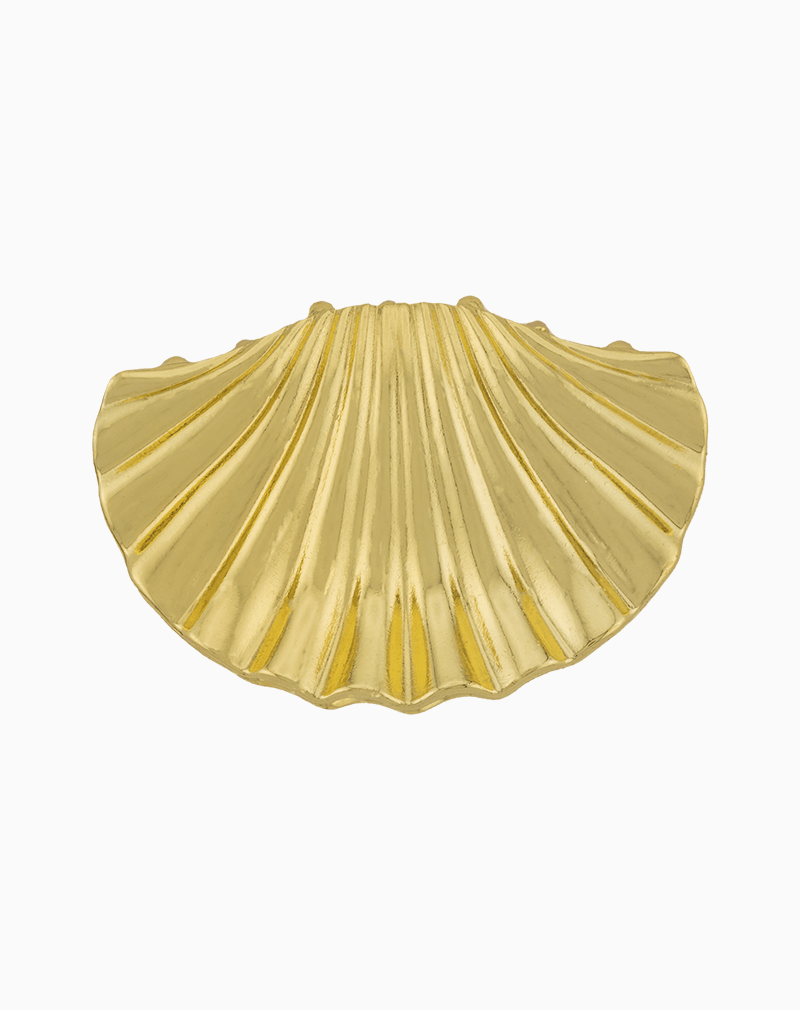 CLWGOSXX01000002 Shoucka Golden Seashell Hair Claw Clip