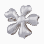 Shoucka Large Silver Flower Metal Claw Clip for Women