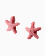 گوشواره میخی شوکا طرح ستاره دریایی صورتی - Image 2