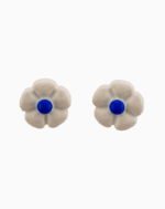 `Shooka Flocked Flower Stud Earrings