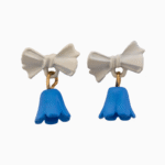 `Cute Bow & Flower Dangle Stud Earrings