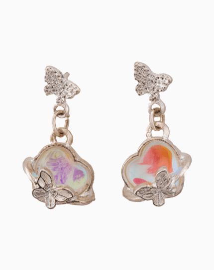 `Shooka Opal Heart & Butterfly Dangle Earrings