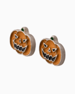 `Spooky Jack-o’-Lantern Stud Earrings