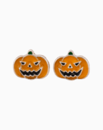 `Spooky Jack-o’-Lantern Stud Earrings