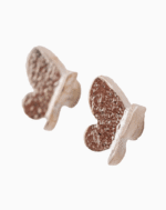 `Shooka Minimalist Textured Butterfly Stud Earrings