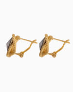 Shooka Glamorous Smoky Crystal Nest Earrings