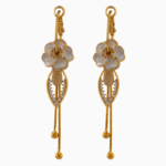 Shooka 4-in-1 Modular Gold-Plated Flower Dangle Earrings