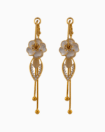 Shooka 4-in-1 Modular Gold-Plated Flower Dangle Earrings