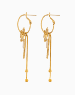 Shooka 4-in-1 Modular Gold-Plated Flower Dangle Earrings