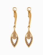 Shooka 4-in-1 Modular Gold-Plated Flower Dangle Earrings