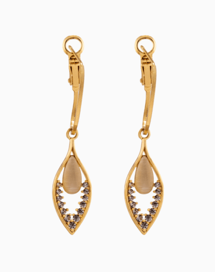 Shooka 4-in-1 Modular Gold-Plated Flower Dangle Earrings