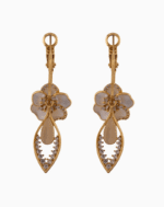 Shooka 4-in-1 Modular Gold-Plated Flower Dangle Earrings