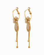 Shooka 4-in-1 Modular Gold-Plated Crystal Flower Earrings