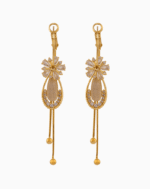 Shooka 4-in-1 Modular Gold-Plated Crystal Flower Earrings