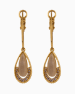 Shooka 4-in-1 Modular Gold-Plated Crystal Flower Earrings