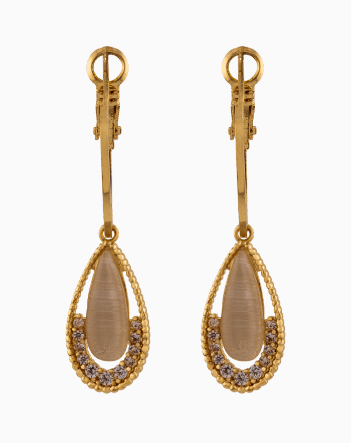 Shooka 4-in-1 Modular Gold-Plated Crystal Flower Earrings