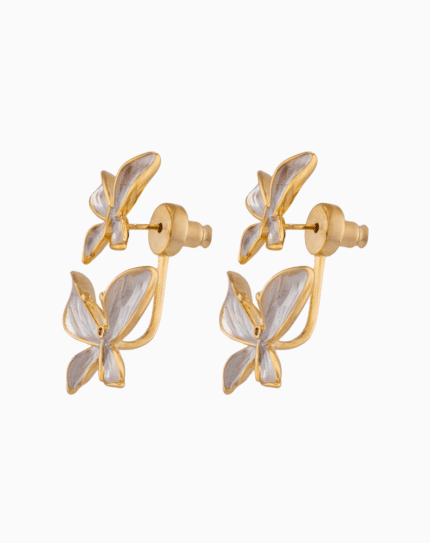 `Shooka Sandy Leaf Dangle Earrings