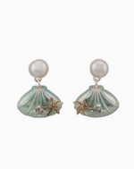 `Shooka Seashell & Pearl Dangle Earrings