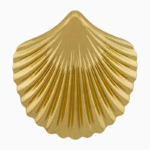 Shoucka Golden Scallop Shell Hair Clip for Women | Steel