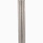 Shoucka Women's Double Bar Brushed Silver French Barrette | Geometric Steel Hair Clip