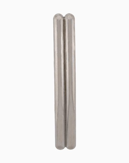 Shoucka Women's Double Bar Brushed Silver French Barrette | Geometric Steel Hair Clip