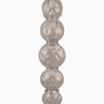 Shoucka Women's Hammered Spheres French Barrette | Organic Silver Hair Clip