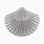 Shoucka Silver Scallop Shell Hair Clip for Women | Steel