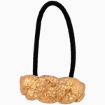 Shoucka Gold Molten Texture Cuff Hair Tie | Unique Artistic Accessory