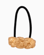 Shoucka Gold Molten Texture Cuff Hair Tie | Unique Artistic Accessory