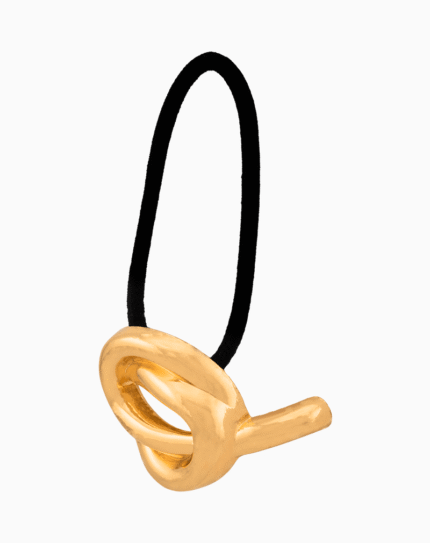 Shoucka Gallery Knot Gold Hair Tie | Modern Minimal Accessory