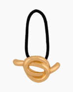 Shoucka Gallery Knot Gold Hair Tie | Modern Minimal Accessory