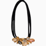 Shoucka Jeweled Cluster Hair Tie | Glamorous Gold Crystal Hair Accessory