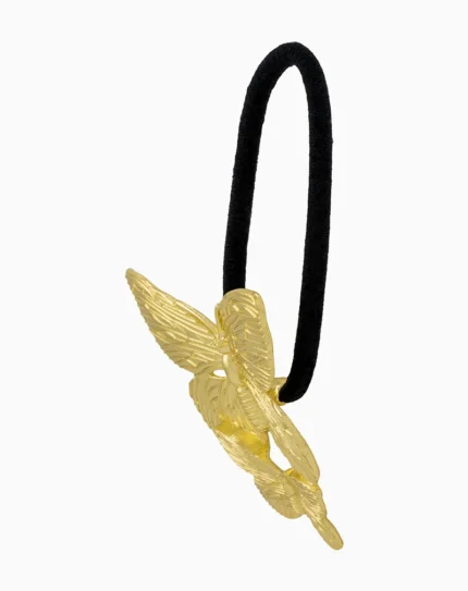 Shoucka Golden Double Butterfly Hair Tie | Romantic Hair Accessory