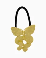 Shoucka Golden Double Butterfly Hair Tie | Romantic Hair Accessory