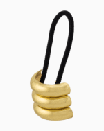 Shoucka Golden Triple Band Hair Cuff | Architectural Ponytail Holder