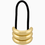 Shoucka Golden Triple Band Hair Cuff | Architectural Ponytail Holder