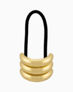 Shoucka Golden Triple Band Hair Cuff | Architectural Ponytail Holder